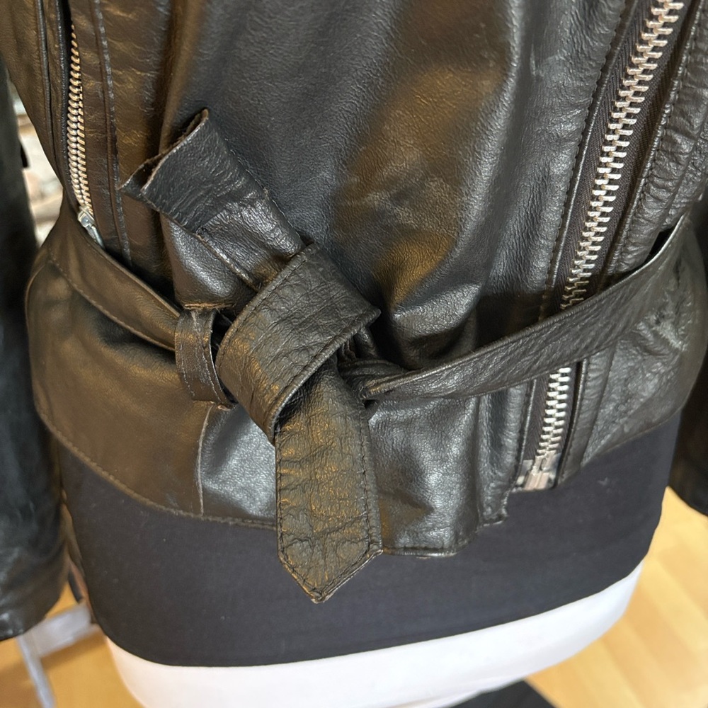 All American Rider Black Leather Fringe Jacket M - Picture 8 of 14